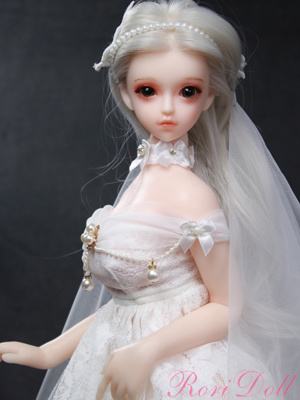 白雪 花嫁シリコン人形 超小型ロリリアルドール