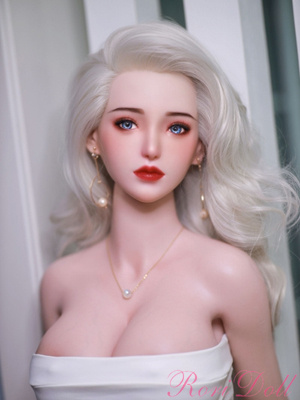 銀髪巨乳美人 フルシリコン製ラブドール