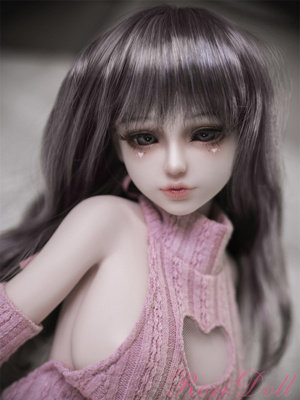 小紫 ミニ系 フルシリコン製 人形 リアルドール セーター 幼女 萌え系ラブドール